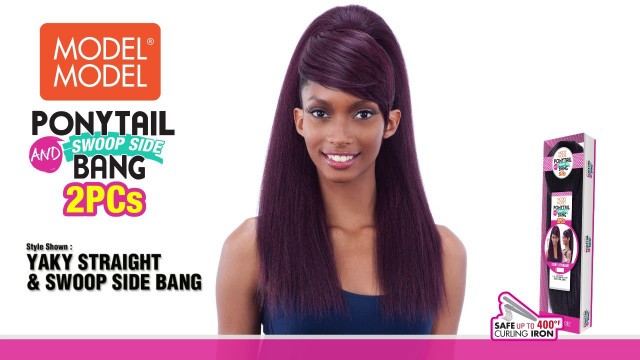 'PONYTAIL AND SWOOP SIDE BANG 2PCS'