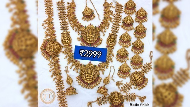 'Sangeetha fashions|Marraige bridal jewel set for sale with price |Free shipping|Whatsapp order