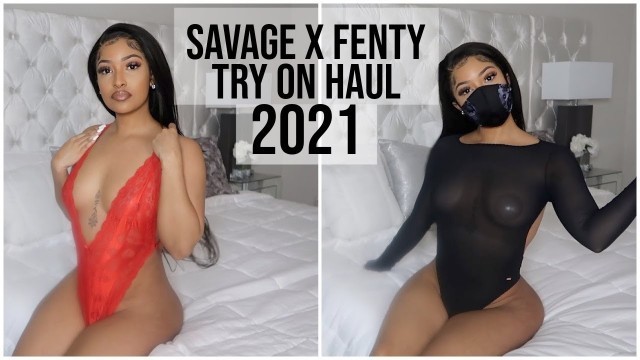 'Savage X Fenty Try On Haul 2021! Preparing for V-Day!!'