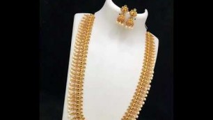 'South Indian Traditional Gold Necklace Designs Jewel Fashion'