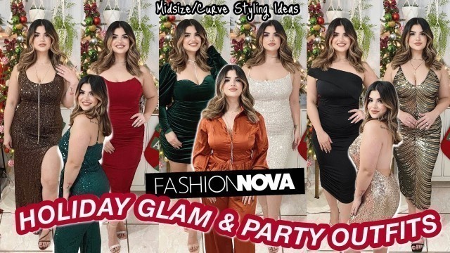 'FASHION NOVA HOLIDAY GLAM & PARTY OUTFITS *MIDSIZE/CURVY* (Size Large)'