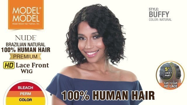 'Model Model Nude Premium HD Lace Front Wig - Buffy // 100% Human Hair Wig'