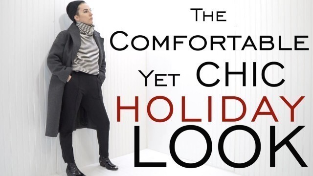 '90 Second HOLIDAY Outfit: CHIC yet COMFORTABLE / Edgy Winter Style / Everlane / Emily Wheatley'