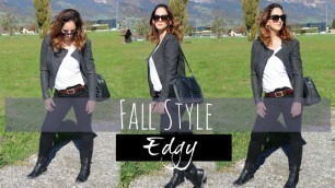 'FALL FASHION! STYLE THE BASICS! EDGY OUTFIT IDEA! | REBECCA WILLIAMS'