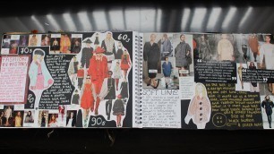 'Fashion Design Trend Research Sketchbook Flick Through (A LEVEL- A GRADE)'