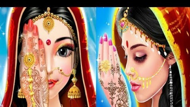 'Indian Bride New Stylist Wedding Fashion Makeover Game 2021 | Indian Wedding Games |Makeup & DressUp'