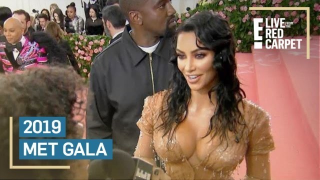 'Kim Kardashian Channels Wet California Girl at Met Gala | E! Red Carpet & Award Shows'