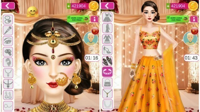 'Indian wedding stylist || girl fashion show game Level101 #girlgames #msqweddingdesign'