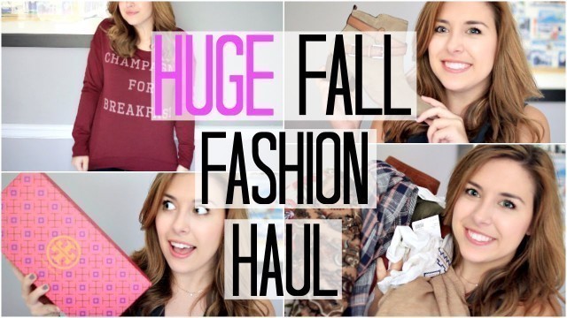 'HUGE Fall Fashion HAUL! Tory Burch, Red Dress, Free People, & MORE'