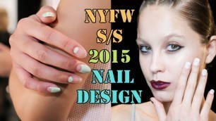 'Edgy Nail Art Designs from New York Fashion Week'