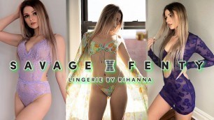 'Savage X Fenty Lingerie Try On Haul | Spring 2021'