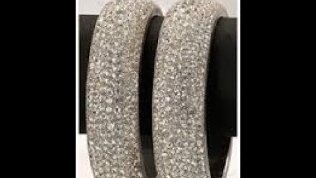 'Silver Studded Bangles Fashion Jewel'