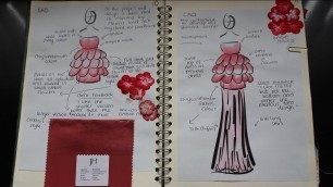 'Fashion Design Rough Sketchbook Flick Through (A LEVELS - A GRADE)'