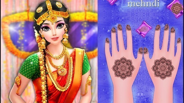 'Indian Bride Fashion Salon Game| Best Wedding Hairstyle, Mack-up, Spa For Girls'