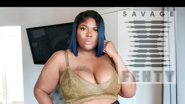 'SAVAGE X FENTY BRALETTE TRY ON HAUL  WILL THEY FIT PLUS SIZE  42 DDD?'