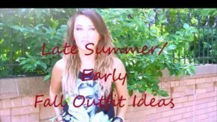 'Late Summer Early Fall Edgy Outfit ideas and Fashion Lookbook'