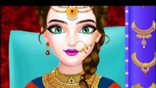 'Indian Fashion model Makeup Salon and Dress up Salon Game #bridalmakeup #makeupgme'