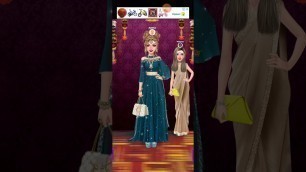 'fashion show game play competition up makeup Indian dress'