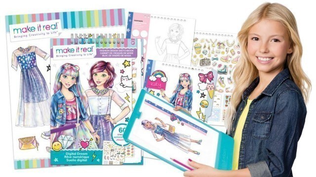 'Digital Dream Fashion Design Sketchbook and Tracing Light Table by Make It Real'