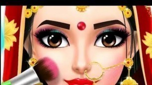 'Princess fashion salon game | cindrella makeup games | Indian wedding makeup video 2022#stylishgamer'