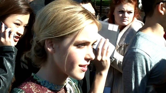 'Sabrina actress Kiernan SHIPKA @ Paris Fashion Week 6 october 2015 show Valentino'