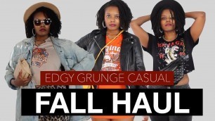 'FALL CLOTHING HAUL + Shein & Fashion Nova I Edgy + Grudge + Casual I BASIC - Graphic Tees'