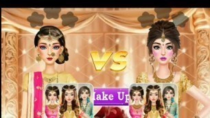 'Indian wedding stylist || girl fashion show game || #msqweddingdesign'