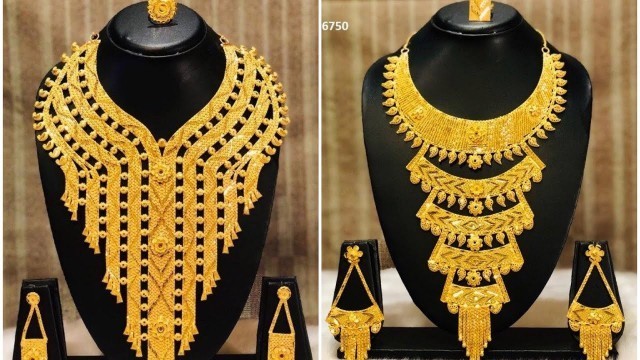 'Dubai Gold Souk Latest Bridal Necklace Designs || Dubai Gold Market || Jewel Fashion'