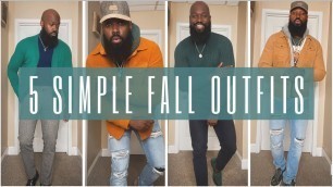 '5 Simple Fall/Winter Outfit Ideas 2021. Men’s Fall fashion on a Budget'