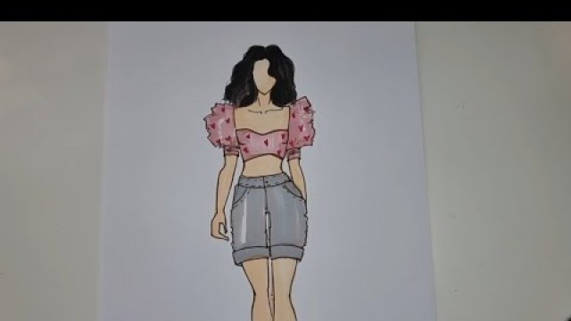 'How to Draw Fashion Sketch | Как Нарисовать Эскиз | Eskiz Chizish Sirlari'