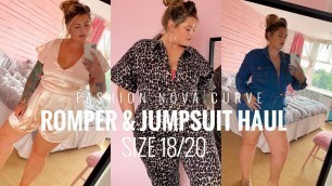 'FASHION NOVA CURVE SIZE 18 ROMPER & JUMPSUIT TRY ON HAUL'