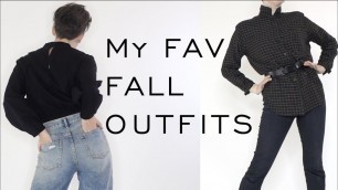 'MY CHIC OUTFITS for FALL - Lookbook - EDGY STYLE - Minimalist Wardrobe - Emily Wheatley'