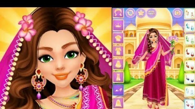 'Indian Princess Dress Up | princess fashion salon game | Princesses Salon game | game and gaming'