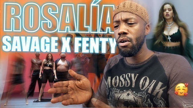 'ROSALIA canta RELACION y TKN en vivo Reaction | SAVAGE X FENTY fashion show'