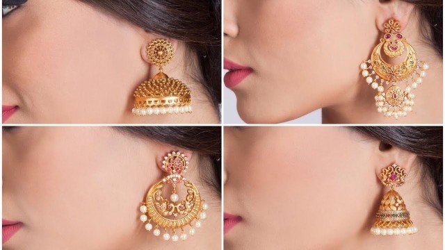 'Designer Gold Earrings Designs | Jewel Fashion'