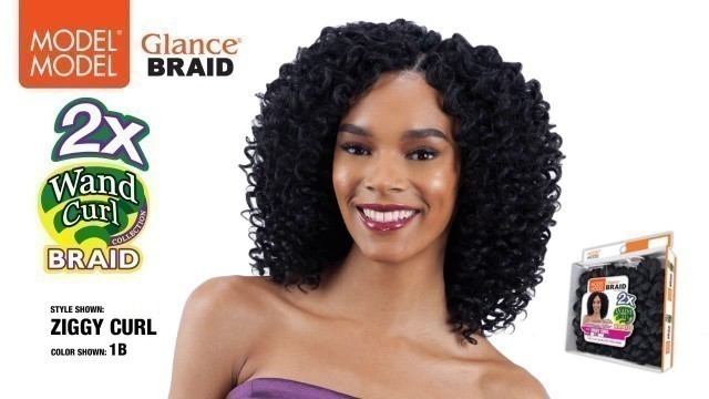 'MODEL MODEL Glance Braid 2X Wand Curl - Ziggy Curl'