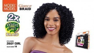 'MODEL MODEL Glance Braid 2X Wand Curl - Ziggy Curl'