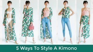 '5 Ways To Style A Kimono | JingLengStyle'