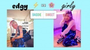 'edgy vs girly style swap TRY ON & PHOTOSHOOT (pt3)'