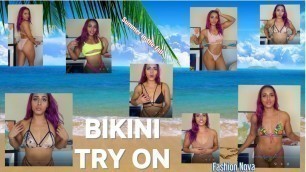 'BIKINI TRY ON: Fashion Nova Haul | Review | VERY SURPRISED!'