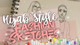 'HIJAB STYLE FASHION SKETCH!'