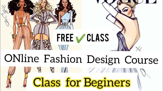 'FREE  ONLINE    FASHION SKETCH  CLASS  FOR  BEGINNERS  STUDENTS // 4Dxe Technique'