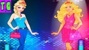 'Princess Elsa Vs Barbie Fashion Contest'