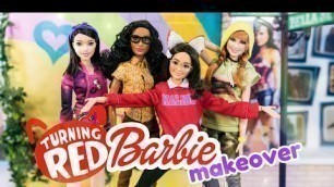 'Let’s Dress Our Dolls In Turning Red Inspired Looks Using Barbie Fashion | Priya , Miriam , Abby'