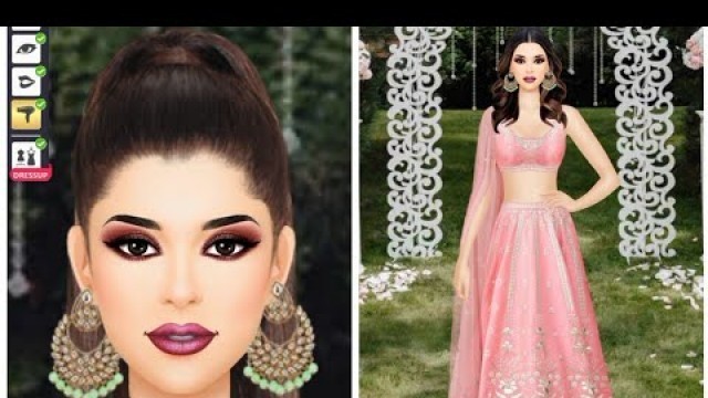 'Indian fashion dressup stylist game #moderndressupgame #gameforgirls #makeupgame'