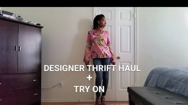 'Designer Thrift Haul + Try On | MARNI, Armani Collezioni, Tory Burch'