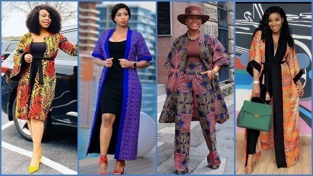 'Ankara kimono Jacket - Dress Like A Queen With Ankara Kimono Styles 2021'