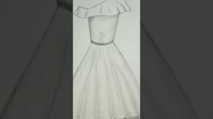 'Fashion illustration//pretty dress 