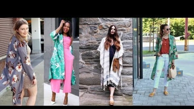 'Kimono Dresses Trends / Outfits Lookbook 2018 | Summer Fashion'