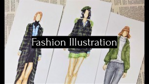 'Fashion illustration in 10 minutes #speedpaint'